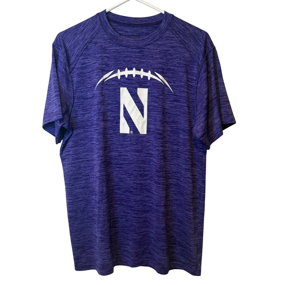 Augusta Northwestern Wildcats Shirt Adult M Purple 2018 Big Ten Championship
